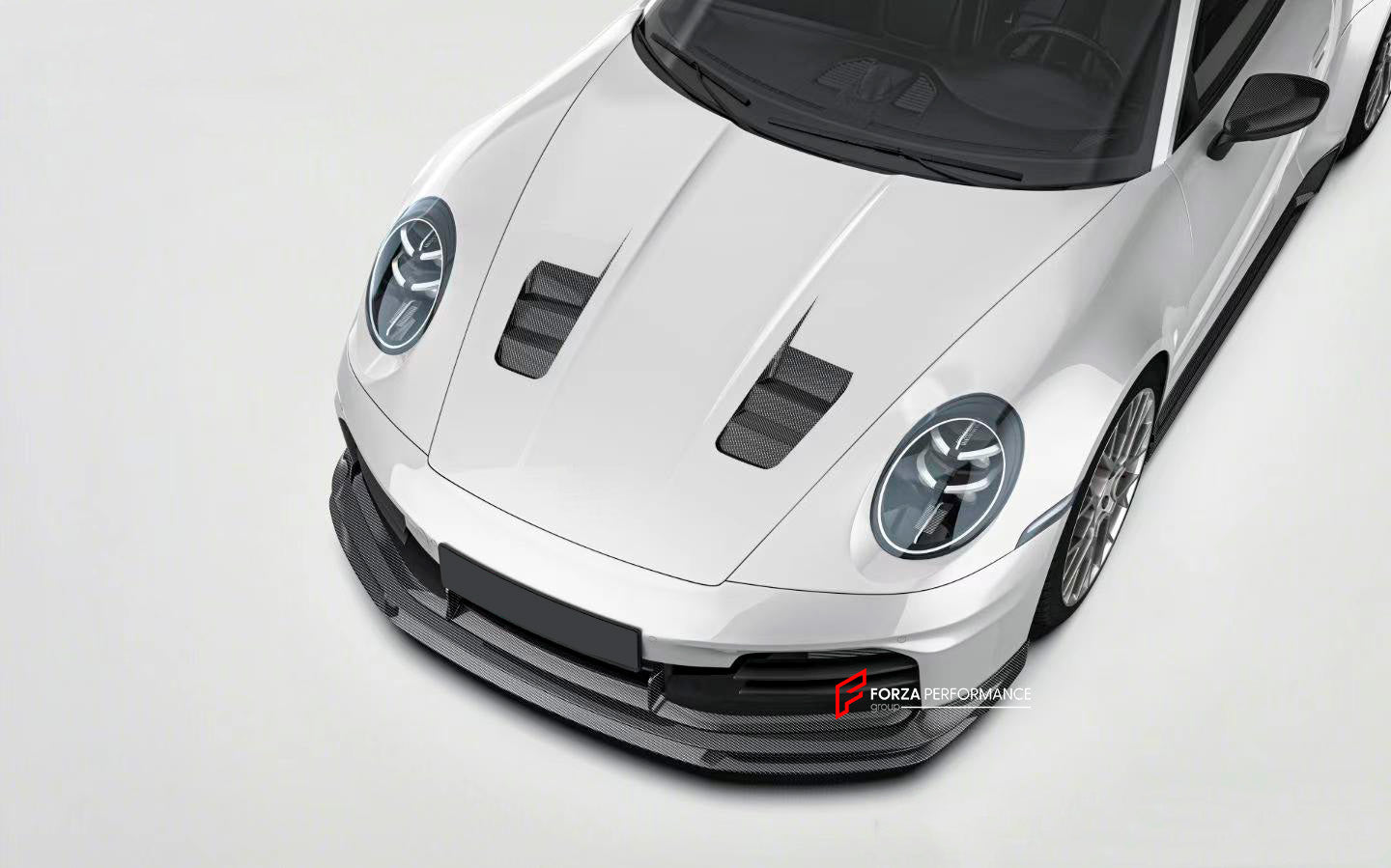 DRY CARBON REPLACEMENT FRONT LIP for PORSCHE 911 992.2 CARRERA 2025+