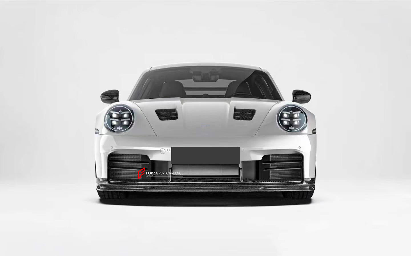 DRY CARBON REPLACEMENT FRONT LIP for PORSCHE 911 992.2 CARRERA 2025+