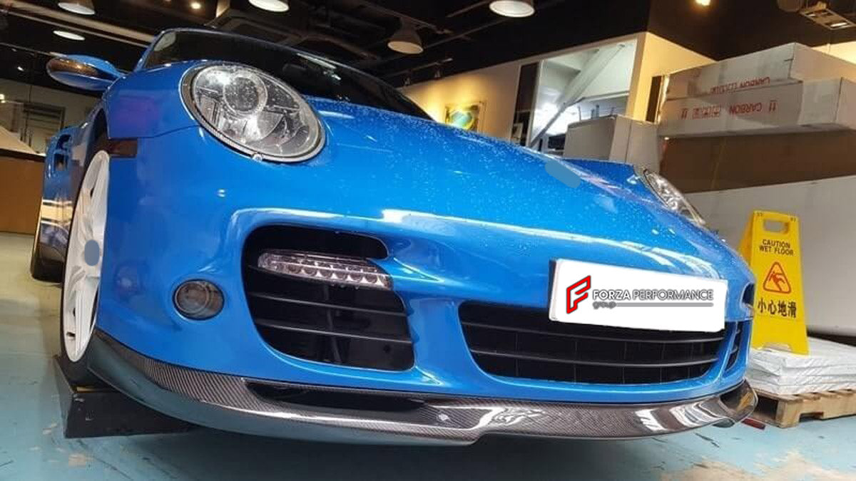 CARBON BODY KIT for Porsche 911 997 Turbo 2004 - 2013
Set includes:

Front Lip
Side Skirts
Rear Diffuser
Material: Carbon

NOTE: Professional installation is required.
