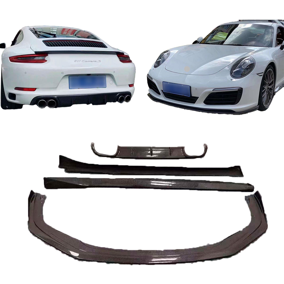 CARBON AERO KIT for PORSCHE 911 CARRERA 991.2 2015 - 2019

Set includes:

Front Lip
Side Skirts

Rear Diffuser

Material: Carbon Fiber

CONTACT US FOR PRICING
