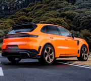 CARBON BODY KIT for Porsche Cayenne 9Y0.2 2024+
Set includes:

Front Lip
Front Bumper Fins
Hood Bonnet
Front Fenders
Front Fender Vents
Side Skirts
Rear Fenders
Roof Spoiler
Rear Diffuser
Material: Carbon

NOTE: Professional installation is required.
