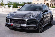 CARBON BODY KIT for PORSCHE CAYENNE E3 9Y 9Y0 9Y3 2017 - 2023 FORZA PERFORMANCE custom fit Mansory Style

Set includes:
Front Lip
Front Bumper Center Trim
Front Grille Mesh Cover Trims
Hood Bonnet
Side Fender Vents
Fender Flares
Side Skirts
Roof Spoiler
Ducktail Spoiler
Rear Bumper Fins
Rear Diffuser
Exhaust Tips

Material: Carbon

NOTE: Professional installation is required.