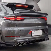 CARBON BODY KIT for PORSCHE CAYENNE E3 9Y 9Y0 9Y3 2017 - 2023 FORZA PERFORMANCE custom fit Mansory Style

Set includes:
Front Lip
Front Bumper Center Trim
Front Grille Mesh Cover Trims
Hood Bonnet
Side Fender Vents
Fender Flares
Side Skirts
Roof Spoiler
Ducktail Spoiler
Rear Bumper Fins
Rear Diffuser
Exhaust Tips

Material: Carbon

NOTE: Professional installation is required.