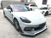 CARBON BODY KIT FOR PORSCHE PANAMERA 971 2017 - 2023

Set includes:

Front Lip
Side skirts
Side Vent
Rear Diffuser
Rear Spoiler

Material: Carbon + Plastic

NOTE: Professional installation is required. Factory LED DRL must be reused