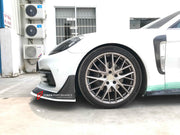 CARBON BODY KIT FOR PORSCHE PANAMERA 971 2017 - 2023

Set includes:

Front Lip
Side skirts
Side Vent
Rear Diffuser
Rear Spoiler

Material: Carbon + Plastic

NOTE: Professional installation is required. Factory LED DRL must be reused