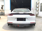 CARBON BODY KIT FOR PORSCHE PANAMERA 971 2017 - 2023

Set includes:

Front Lip
Side skirts
Side Vent
Rear Diffuser
Rear Spoiler

Material: Carbon + Plastic

NOTE: Professional installation is required. Factory LED DRL must be reused