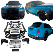 CARBON BODY KIT for ROLLS ROYCE CULLINAN 2024+ FORZA PERFORMANCE custom fit 1016
Set includes:

Front Lip
Front Bumper Assembly
Front Fenders Flares
Side Skirts
Body Side Door Moldings
Rear Fenders Flares
Roof Spoiler
Ducktail Spoiler
Rear Diffuser
Material: Carbon

NOTE: Professional installation is required.