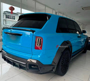 CARBON BODY KIT for ROLLS ROYCE CULLINAN 2024+ FORZA PERFORMANCE custom fit 1016
Set includes:

Front Lip
Front Bumper Assembly
Front Fenders Flares
Side Skirts
Body Side Door Moldings
Rear Fenders Flares
Roof Spoiler
Ducktail Spoiler
Rear Diffuser
Material: Carbon

NOTE: Professional installation is required.