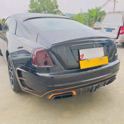 CARBON BODY KIT for ROLLS-ROYCE WRAITH 2013 - 2023 FORZA PERFORMANCE custom fit Mansory Style

Set includes:
Front Lip
Front Bumper Assembly
Hood Bonnet
Front Fenders
Side Skirts
Rear Bumper Assembly
Rear Diffuser
Exhaust Tips

Material: Carbon, Plastic

NOTE: Professional installation is required.