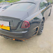 CARBON BODY KIT for ROLLS-ROYCE WRAITH 2013 - 2023 FORZA PERFORMANCE custom fit Mansory Style

Set includes:
Front Lip
Front Bumper Assembly
Hood Bonnet
Front Fenders
Side Skirts
Rear Bumper Assembly
Rear Diffuser
Exhaust Tips

Material: Carbon, Plastic

NOTE: Professional installation is required.
