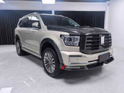 CARBON BODY KIT for GWM TANK 500 2022+

Set includes:

Front Lip
Front Grille
Hood
Fender Flares
Roof Spoiler
Trunk Spoiler
Rear Diffuser

Material: Carbon

Note: Professional installation is required.
