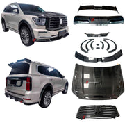 CARBON BODY KIT for GWM TANK 500 2022+

Set includes:

Front Lip
Front Grille
Hood
Fender Flares
Roof Spoiler
Trunk Spoiler
Rear Diffuser

Material: Carbon

Note: Professional installation is required.
