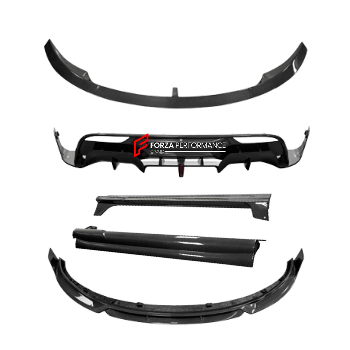 Carbon Body Kit for Tesla Model 3 2017 - 2023
Set includes:

Front Lip
Side Skirts
Diffuser
Spoiler
Material: Carbon (Can be made in Forged Carbon)

NOTE: Professional installation is required.