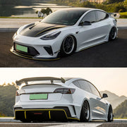 CARBON BODY KIT for TESLA MODEL 3 2017 - 2023

Set includes:

Front Lip
Front Bumper Assembly
Front Bumper Canards
Hood / Bonnet

Side Skirts

Rear Spoiler (3 option)
Rear Bumper
Rear Diffuser

Material: Wet Carbon with Fiberglass

NOTE: Professional installation is required.

Why “Contact Us for Pricing”?

We don’t display fixed prices because our goal is to offer you the most competitive deal possible. Product costs often decrease over time, and by requesting a quote, you’ll receive our most up-to-date pr