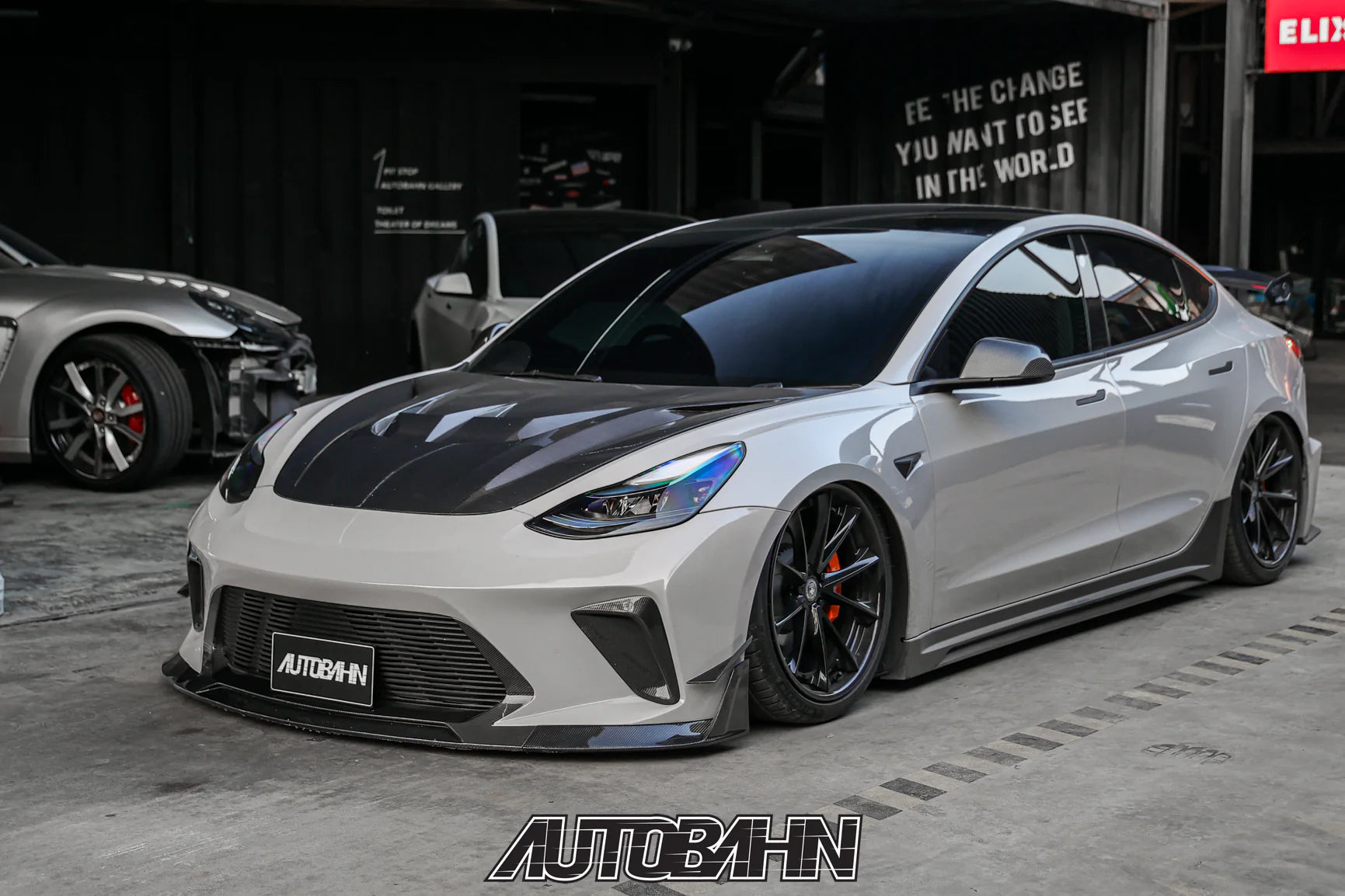 CARBON BODY KIT for TESLA MODEL 3 2017 - 2023

Set includes:

Front Lip
Front Bumper Assembly
Front Bumper Canards
Hood / Bonnet

Side Skirts

Rear Spoiler (3 option)
Rear Bumper
Rear Diffuser

Material: Wet Carbon with Fiberglass

NOTE: Professional installation is required.

Why “Contact Us for Pricing”?

We don’t display fixed prices because our goal is to offer you the most competitive deal possible. Product costs often decrease over time, and by requesting a quote, you’ll receive our most up-to-date pr