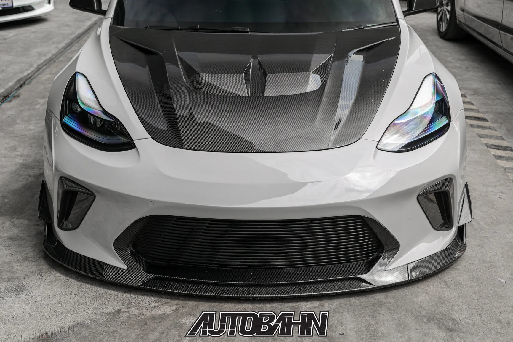 CARBON BODY KIT for TESLA MODEL 3 2017 - 2023

Set includes:

Front Lip
Front Bumper Assembly
Front Bumper Canards
Hood / Bonnet

Side Skirts

Rear Spoiler (3 option)
Rear Bumper
Rear Diffuser

Material: Wet Carbon with Fiberglass

NOTE: Professional installation is required.

Why “Contact Us for Pricing”?

We don’t display fixed prices because our goal is to offer you the most competitive deal possible. Product costs often decrease over time, and by requesting a quote, you’ll receive our most up-to-date pr