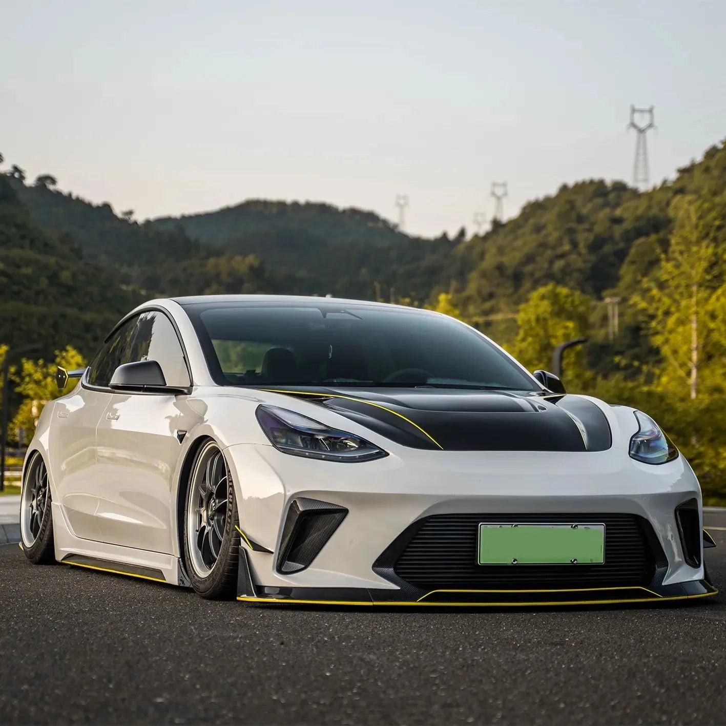 CARBON BODY KIT for TESLA MODEL 3 2017 - 2023

Set includes:

Front Lip
Front Bumper Assembly
Front Bumper Canards
Hood / Bonnet

Side Skirts

Rear Spoiler (3 option)
Rear Bumper
Rear Diffuser

Material: Wet Carbon with Fiberglass

NOTE: Professional installation is required.

Why “Contact Us for Pricing”?

We don’t display fixed prices because our goal is to offer you the most competitive deal possible. Product costs often decrease over time, and by requesting a quote, you’ll receive our most up-to-date pr