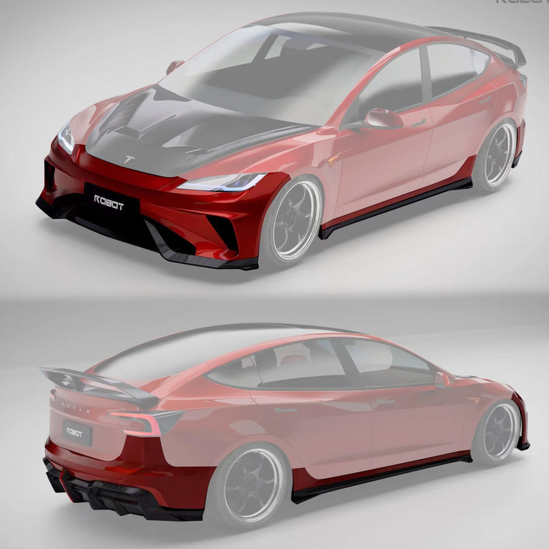 CARBON BODY KIT for TESLA MODEL 3 FACELIFT 2023+