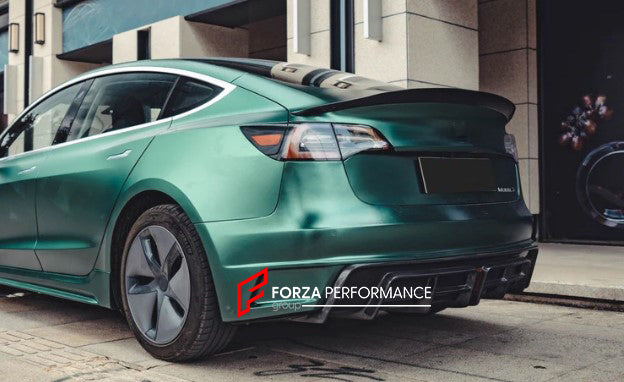 CARBON FIBER BODY KIT for TESLA Model 3 2017+ FRONT LIP REAR DIFFUSER AND BUMPER SIDE SKIRTS