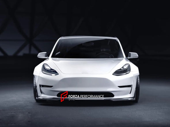 CARBON FIBER BODY KIT for TESLA Model 3 2017+ FRONT LIP REAR DIFFUSER SIDE SKIRTS SPOILER