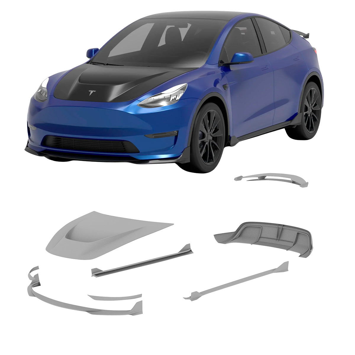 CARBON BODY KIT for TESLA MODEL Y 2020 - 2024

Set includes:

Front Lip
Hood / Bonnet

Side Skirts

Rear Spoiler

Rear Diffuser

Material: Wet Carbon with Fiberglass

NOTE: Professional installation is required.

Why “Contact Us for Pricing”?

We don’t display fixed prices because our goal is to offer you the most competitive deal possible. Product costs often decrease over time, and by requesting a quote, you’ll receive our most up-to-date price on market.

SECURED PAYMENT METHODS&nbsp;
PayPal (+4.4% fee)
