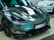 CARBON BODY KIT for TESLA MODEL Y 2020+

Set includes:

Front Lip
Hood
Rear Spoiler
Rear Diffuser

Material: Carbon

Note: Professional installation is required