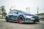 CARBON BODY KIT FOR TESLA MODEL Y 2020+

Set includes:

Front Lip

Front Bumper Canards
Side Skirts
Rear Bumper
Rear Spoiler

Material: Carbon Fiber

Note: Professional installation is required