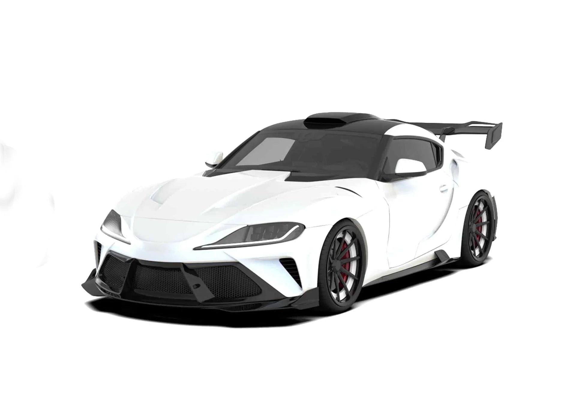 CARBON WIDE BODY KIT for TOYOTA GR SUPRA A90 2019+

Set includes:

Front Lip
Front Bumper Assembly

Hood / Bonnet

Front Fenders
Side Skirts

Rear Fenders
Roof Air Scoop
Rear Window Cover
Rear Wing Spoiler

Rear Bumper
Rear Diffuser

Material:&nbsp;Wet Carbon with Fiberglass

NOTE:&nbsp;Professional installation is required. After installation needs recalibrating ACC.

Why “Contact Us for Pricing”?

We don’t display fixed prices because our goal is to offer you the most competitive deal possible. Product co
