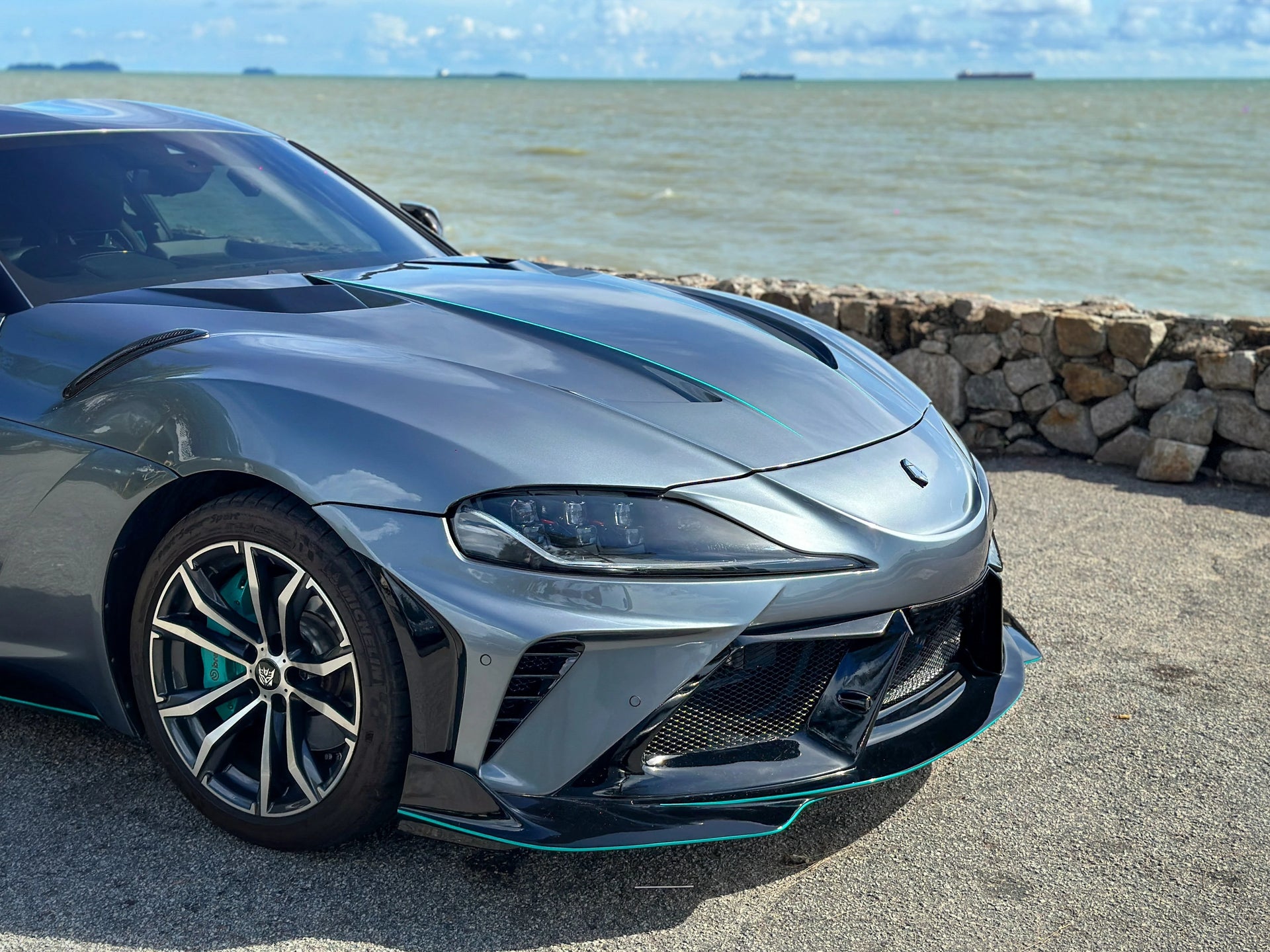 CARBON WIDE BODY KIT for TOYOTA GR SUPRA A90 2019+

Set includes:

Front Lip
Front Bumper Assembly

Hood / Bonnet

Front Fenders
Side Skirts

Rear Fenders
Roof Air Scoop
Rear Window Cover
Rear Wing Spoiler

Rear Bumper
Rear Diffuser

Material:&nbsp;Wet Carbon with Fiberglass

NOTE:&nbsp;Professional installation is required. After installation needs recalibrating ACC.

Why “Contact Us for Pricing”?

We don’t display fixed prices because our goal is to offer you the most competitive deal possible. Product co