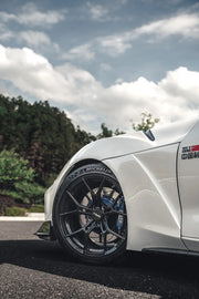 CARBON WIDE BODY KIT for TOYOTA GR SUPRA A90 2019+

Set includes:

Front Lip
Front Bumper Assembly

Hood / Bonnet

Front Fenders
Side Skirts

Rear Fenders
Roof Air Scoop
Rear Window Cover
Rear Wing Spoiler

Rear Bumper
Rear Diffuser

Material:&nbsp;Wet Carbon with Fiberglass

NOTE:&nbsp;Professional installation is required. After installation needs recalibrating ACC.

Why “Contact Us for Pricing”?

We don’t display fixed prices because our goal is to offer you the most competitive deal possible. Product co