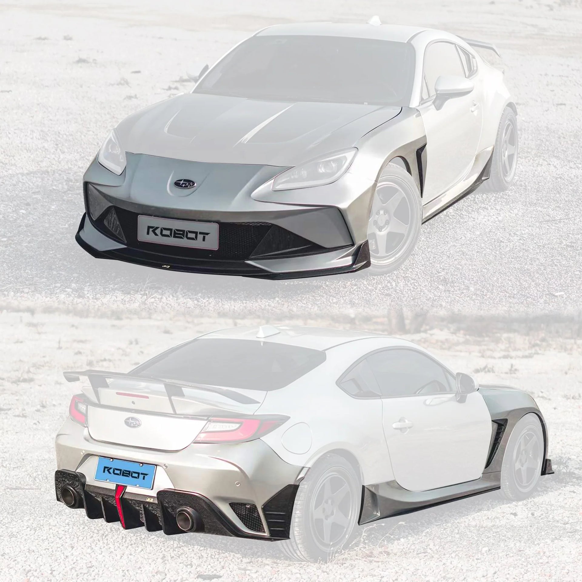 CARBON BODY KIT for TOYOTA GR86 SUBARU BRZ ZN8 2021+

Set includes:

Front Lip
Front Bumper Assembly

Hood / Bonnet
Replacement Front Fenders
Side Skirts

Roof Scoop
Rear Window Trim
Rear Spoiler
Rear Bumper
Rear Diffuser

Material:&nbsp;Wet Carbon with Fiberglass

NOTE:&nbsp;Professional installation is required.&nbsp;

Why “Contact Us for Pricing”?

We don’t display fixed prices because our goal is to offer you the most competitive deal possible. Product costs often decrease over time, and by requesting a