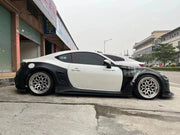 CARBON WIDE BODY KIT for TOYOTA GT86 SUBARU BRZ ZN6 2012 - 2021

Set includes:

Front Lip
Front Bumper Assembly

Front Bumper Canards
Hood / Bonnet
Front Wide Fenders
Side Skirts

Rear Wide Fenders
Rear Wing Spoiler
Rear Spoiler / Ducktail
Rear Bumper
Rear Diffuser

Material:&nbsp;Wet Carbon with Fiberglass

NOTE:&nbsp;Professional installation is required. Fenders cutting is required. Suspension setup should be checked after fitting to avoid contact at full compression.

Recommended Wheels size:

Front:&nb