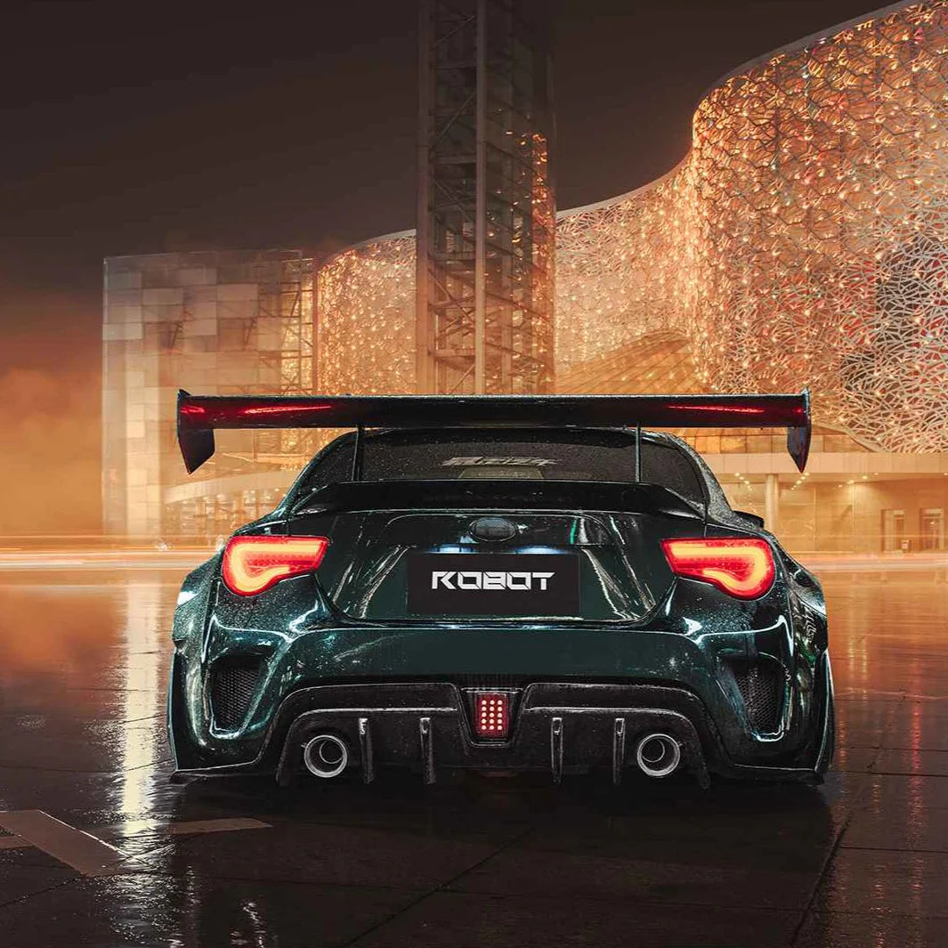 CARBON WIDE BODY KIT for TOYOTA GT86 SUBARU BRZ ZN6 2012 - 2021

Set includes:

Front Lip
Front Bumper Assembly

Front Bumper Canards
Hood / Bonnet
Front Wide Fenders
Side Skirts

Rear Wide Fenders
Rear Wing Spoiler
Rear Spoiler / Ducktail
Rear Bumper
Rear Diffuser

Material:&nbsp;Wet Carbon with Fiberglass

NOTE:&nbsp;Professional installation is required. Fenders cutting is required. Suspension setup should be checked after fitting to avoid contact at full compression.

Recommended Wheels size:

Front:&nb