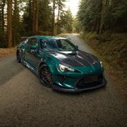 CARBON WIDE BODY KIT for TOYOTA GT86 SUBARU BRZ ZN6 2012 - 2021

Set includes:

Front Lip
Front Bumper Assembly

Front Bumper Canards
Hood / Bonnet
Front Wide Fenders
Side Skirts

Rear Wide Fenders
Rear Wing Spoiler
Rear Spoiler / Ducktail
Rear Bumper
Rear Diffuser

Material:&nbsp;Wet Carbon with Fiberglass

NOTE:&nbsp;Professional installation is required. Fenders cutting is required. Suspension setup should be checked after fitting to avoid contact at full compression.

Recommended Wheels size:

Front:&nb
