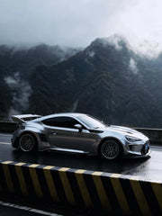 CARBON WIDE BODY KIT for TOYOTA GT86 SUBARU BRZ ZN6 2012 - 2021

Set includes:

Front Lip
Front Bumper Assembly

Front Bumper Canards
Hood / Bonnet
Front Wide Fenders
Side Skirts

Rear Wide Fenders
Rear Wing Spoiler
Rear Spoiler / Ducktail
Rear Bumper
Rear Diffuser

Material:&nbsp;Wet Carbon with Fiberglass

NOTE:&nbsp;Professional installation is required. Fenders cutting is required. Suspension setup should be checked after fitting to avoid contact at full compression.

Recommended Wheels size:

Front:&nb