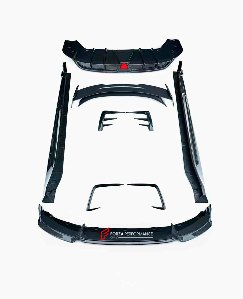 CARBON BODY KIT for ZEEKR 001

Set includes:
Front Lip
Front Bumper Trims
Side Skirts
Rear Spoiler
Rear Bumper Trims
Rear Diffuser

Material: Carbon

NOTE: Professional installation is required