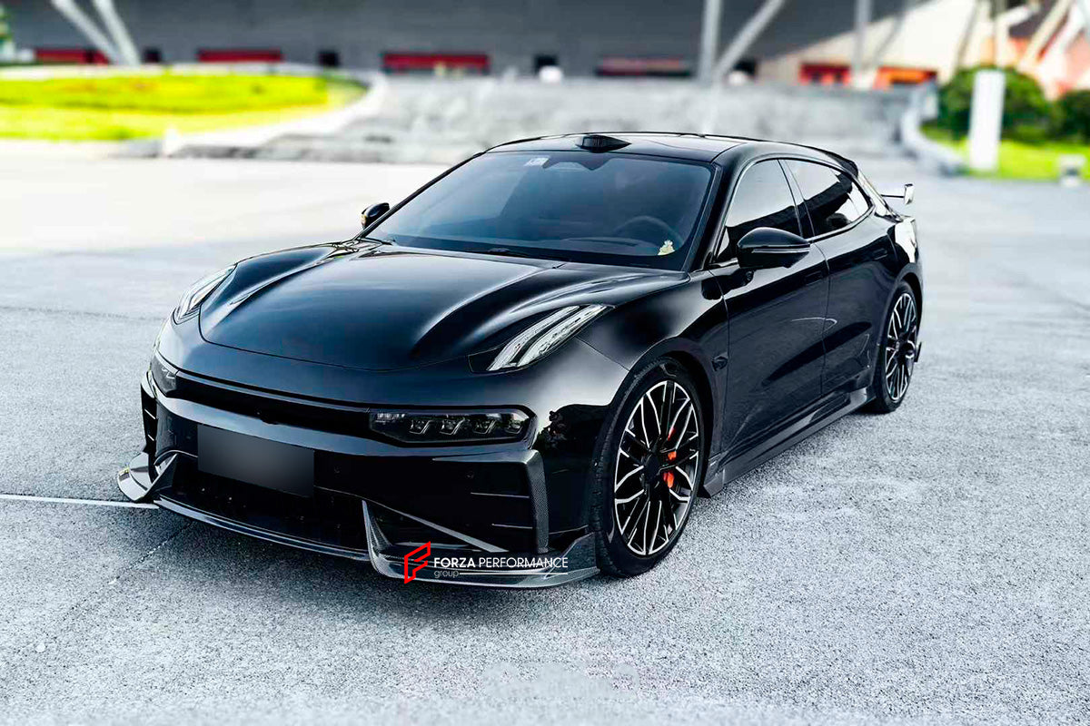 CARBON BODY KIT for ZEEKR 001

Set includes:
Front Lip
Front Bumper Trims
Side Skirts
Rear Spoiler
Rear Bumper Trims
Rear Diffuser

Material: Carbon

NOTE: Professional installation is required