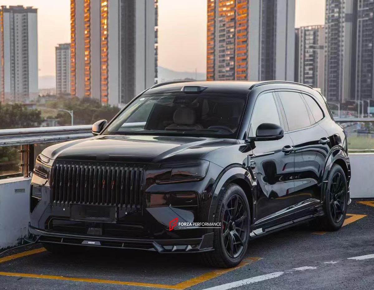 CARBON BODY KIT for ZEEKR 8X 2026+ Forza Performance Custom fit AMANS Style
Set includes:

Front Lip
Front Fender Vents
Front Fender Flares
Side Skirts
Side Steps
Rear Fender Flares
Rear Diffuser
Roof Spoiler
Trunk Spoiler
Forged Wheels
Material: Carbon

NOTE: Professional installation is required.