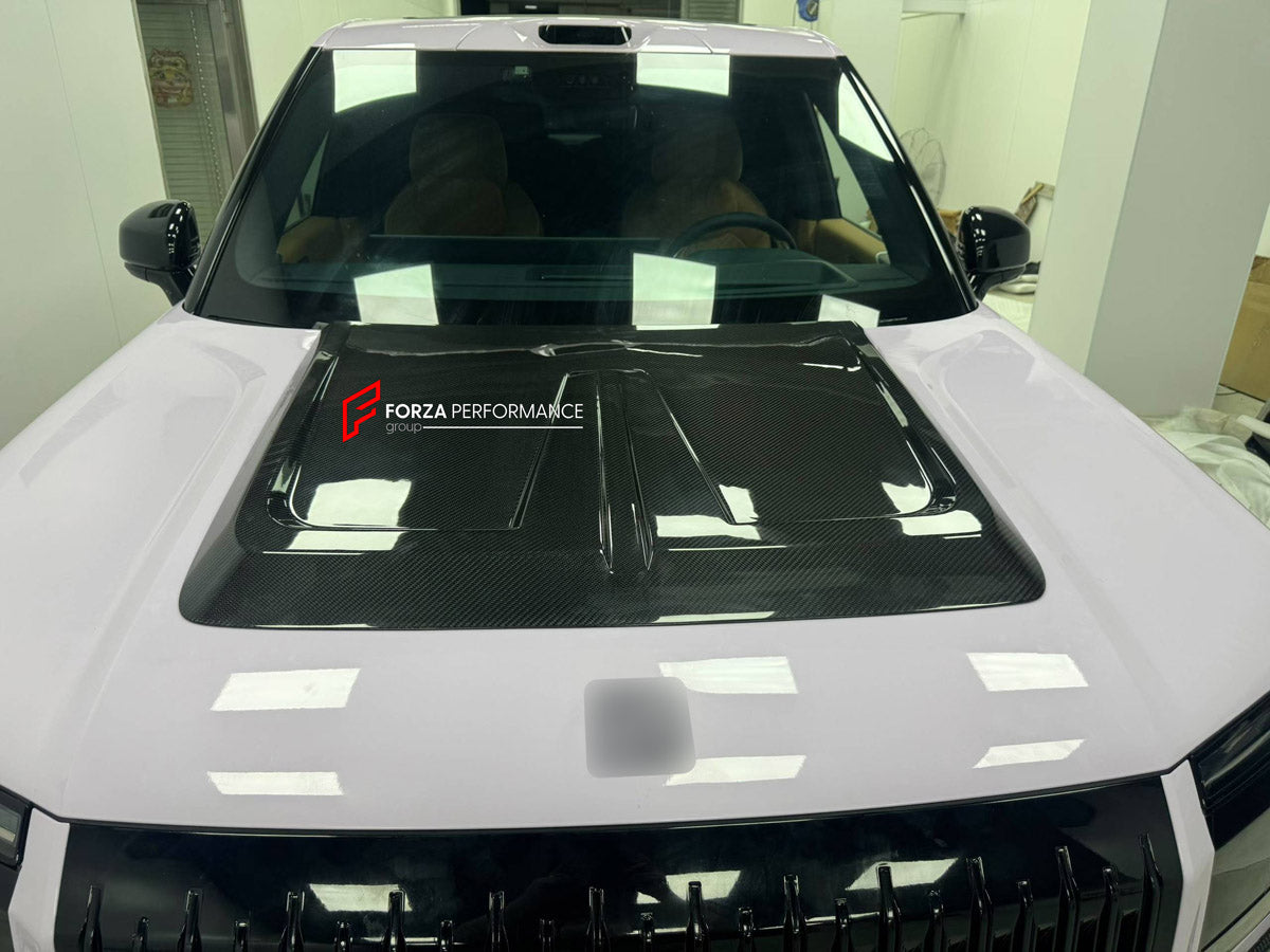 CARBON BODY KIT for ZEEKR 9X 2025+ FORZA PERFORMANCE custom fit RNG Style

Set includes:
Front Lip
Front Bumper Canards
Hood Scoop Trim Cover
Fender Flares
Side Skirts

Material: Carbon

NOTE: Professional installation is required.