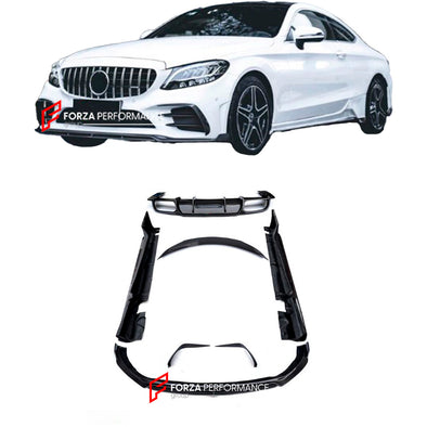 CARBON BODY KIT FOR MERCEDES-BENZ W205 C43 COUPE AMG SPORT 2019+