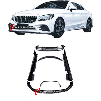 CARBON BODY KIT FOR MERCEDES-BENZ W205 C43 COUPE AMG SPORT 2019+