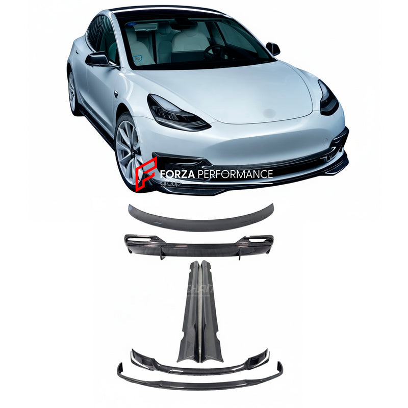 IMP PERFORMANCE CARBON BODY KIT for TESLA MODEL 3 2017 - 2023