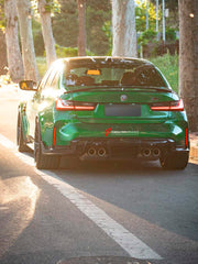 CARBON BODY KIT WITH CUP SERIES FRONT LIP for BMW M3 G82 M4 G80 2021 - 2024 FORZA PERFORMANCE Custom fit Dry Carbon Achen Cybe Achencybe Design Style
Set includes:

Cup Series Front Lip
Front Grille
Hood Bonnet Trim
Rear Diffuser
Rear Spoiler
Material: Carbon

NOTE: Professional installation is required.