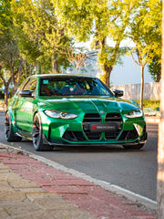 CARBON BODY KIT WITH CUP SERIES FRONT LIP for BMW M3 G82 M4 G80 2021 - 2024 FORZA PERFORMANCE Custom fit Dry Carbon Achen Cybe Achencybe Design Style
Set includes:

Cup Series Front Lip
Front Grille
Hood Bonnet Trim
Rear Diffuser
Rear Spoiler
Material: Carbon

NOTE: Professional installation is required.