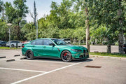 CARBON BODY KIT WITH CUP SERIES FRONT LIP for BMW M3 G82 M4 G80 2021 - 2024 FORZA PERFORMANCE Custom fit Dry Carbon Achen Cybe Achencybe Design Style
Set includes:

Cup Series Front Lip
Front Grille
Hood Bonnet Trim
Rear Diffuser
Rear Spoiler
Material: Carbon

NOTE: Professional installation is required.