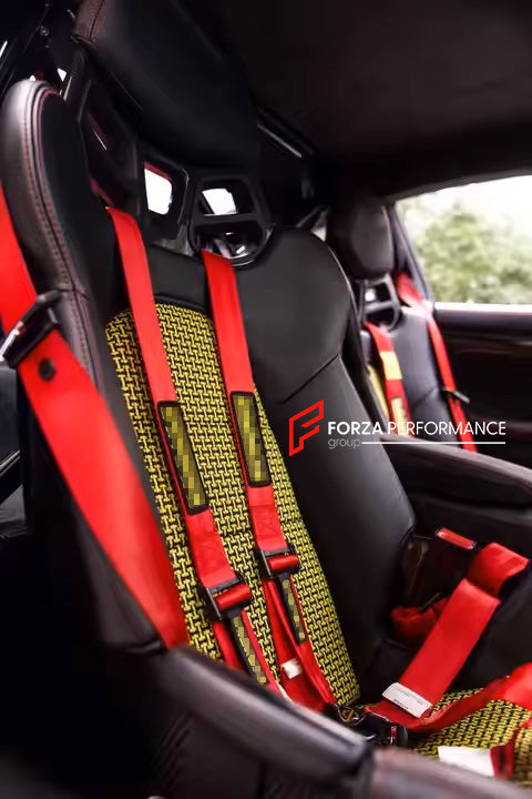 We manufacture custom carbon bucket seats for Porsche models. We offer fully customizable options including an optional memory foam insert, integrated side airbags, electric connectors to seat belts, and a seat occupancy sensor further elevate safety without compromising on a lightweight, durable construction—ensuring you race ahead with unmatched support.

Advantages of Forza Performance Group Bucket Seats:
Fully Customizable Design
Optional Memory Foam Insert

Integrated Side Airbags
Electric Connectors t