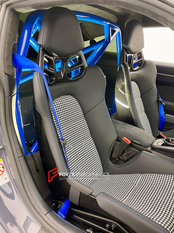 We manufacture custom carbon bucket seats for Porsche models. We offer fully customizable options including an optional memory foam insert, integrated side airbags, electric connectors to seat belts, and a seat occupancy sensor further elevate safety without compromising on a lightweight, durable construction—ensuring you race ahead with unmatched support.

Advantages of Forza Performance Group Bucket Seats:
Fully Customizable Design
Optional Memory Foam Insert

Integrated Side Airbags
Electric Connectors t