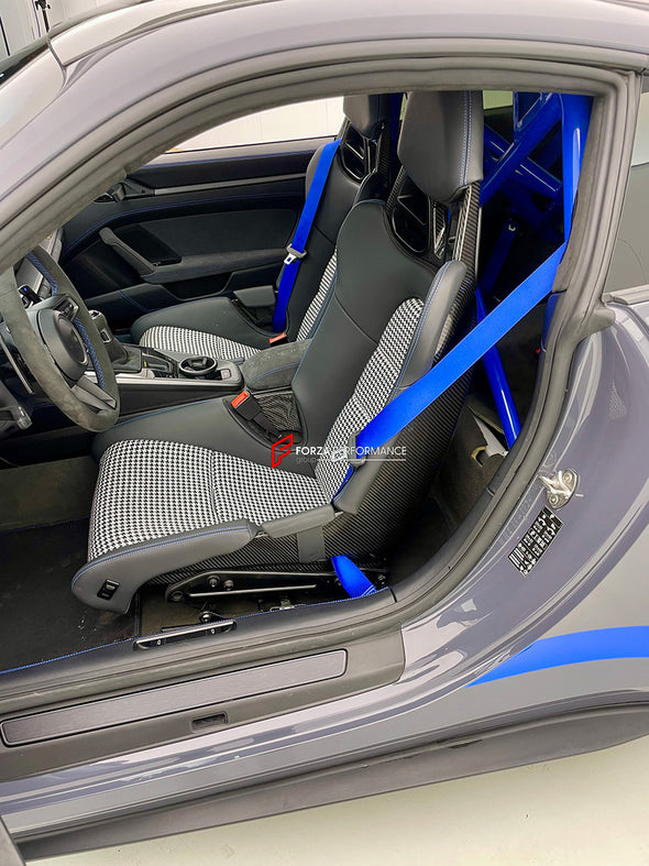 We manufacture custom carbon bucket seats for Porsche models. We offer fully customizable options including an optional memory foam insert, integrated side airbags, electric connectors to seat belts, and a seat occupancy sensor further elevate safety without compromising on a lightweight, durable construction—ensuring you race ahead with unmatched support.

Advantages of Forza Performance Group Bucket Seats:
Fully Customizable Design
Optional Memory Foam Insert

Integrated Side Airbags
Electric Connectors t