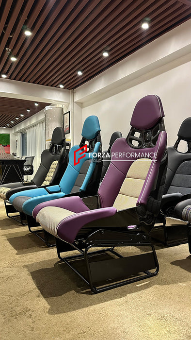 We manufacture custom carbon bucket seats for Porsche models. We offer fully customizable options including an optional memory foam insert, integrated side airbags, electric connectors to seat belts, and a seat occupancy sensor further elevate safety without compromising on a lightweight, durable construction—ensuring you race ahead with unmatched support.

Advantages of Forza Performance Group Bucket Seats:
Fully Customizable Design
Optional Memory Foam Insert

Integrated Side Airbags
Electric Connectors t