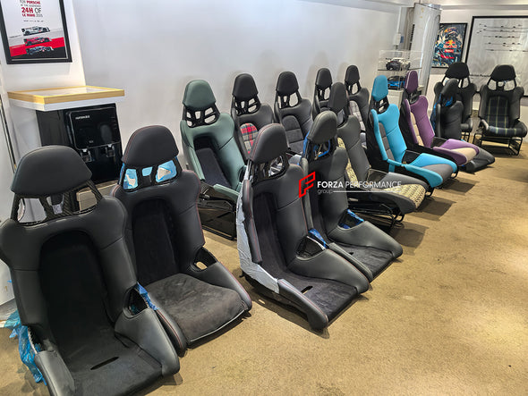 We manufacture custom carbon bucket seats for Porsche models. We offer fully customizable options including an optional memory foam insert, integrated side airbags, electric connectors to seat belts, and a seat occupancy sensor further elevate safety without compromising on a lightweight, durable construction—ensuring you race ahead with unmatched support.

Advantages of Forza Performance Group Bucket Seats:
Fully Customizable Design
Optional Memory Foam Insert

Integrated Side Airbags
Electric Connectors t